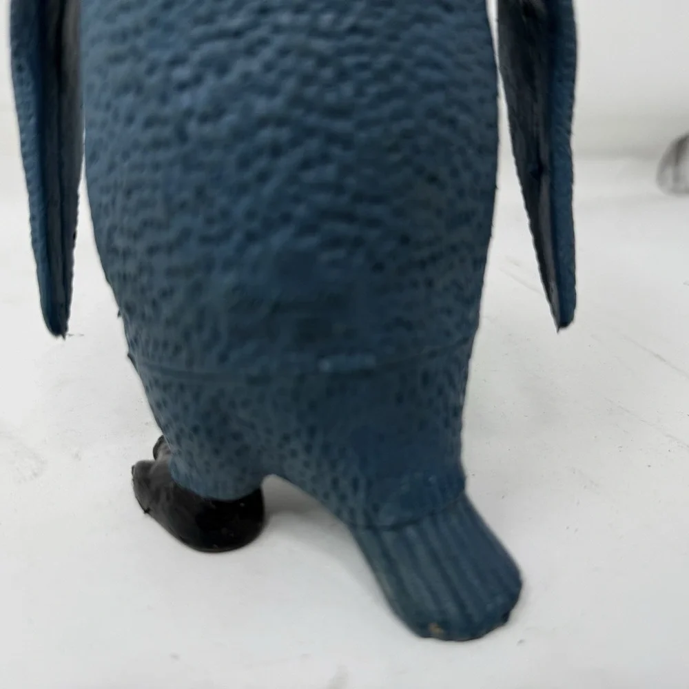Vintage Imperial 1987 Penguin Toy Blue Figurine 6-3/4 inches tall Plastics RARE